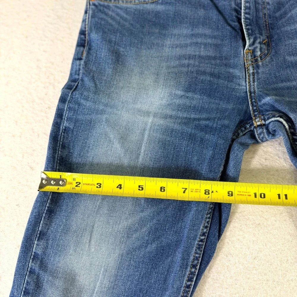 Levi's 511 Jeans Mens 34x32 Blue Denim Streetwear Grunge Americana Straight Leg